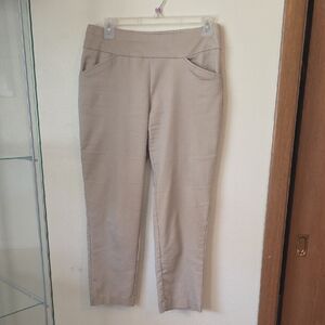 Croft & Barrow Women's Cream Straight Leg Pants